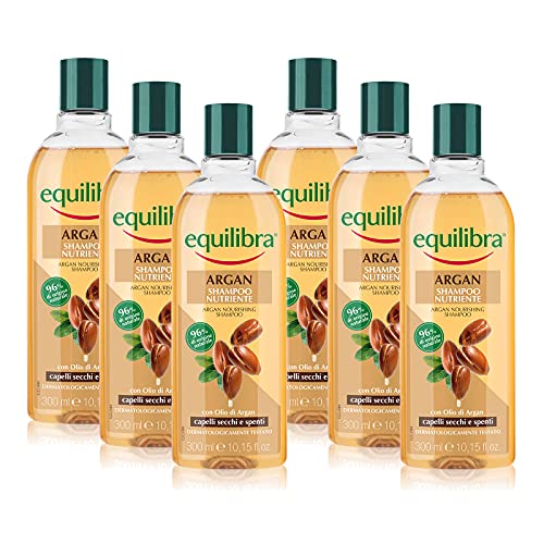 Equilibra Capelli, Argan Shampoo Nutriente, Shampoo per Capelli Sec...