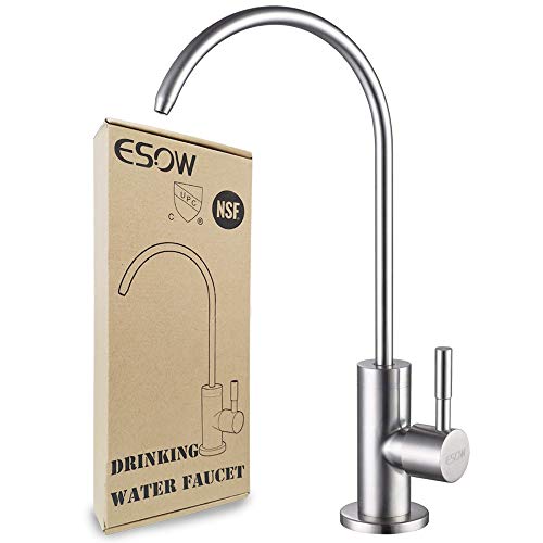 ESOW Rubinetto da cucina, 100% senza piombo rubinetto dell acqua potabile per la maggior parte delle installazioni di osmosi inversa o sistemi di filtrazione dell acqua