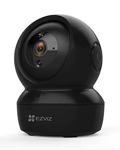 EZVIZ C6N Telecamera Wi-Fi Interno 1080p Videocamera Sorveglianza Interno Pan Tilt Zoom Compatibile con Alexa, Rotazione a 360°, Visione Notturna, Tracciamento del Movimento e Audio Bi-direzionale