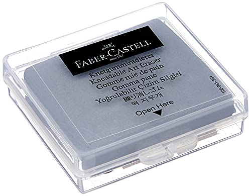Faber-Castell - Goma de borrar en caja de plástico, color gris...