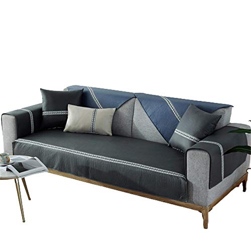 Fodera per divano impermeabile Fodera per divano in similpelle a prova di urina Fodera per divano Fodera per divano per divano in pelle,fodere per divano,nero,80X120cm