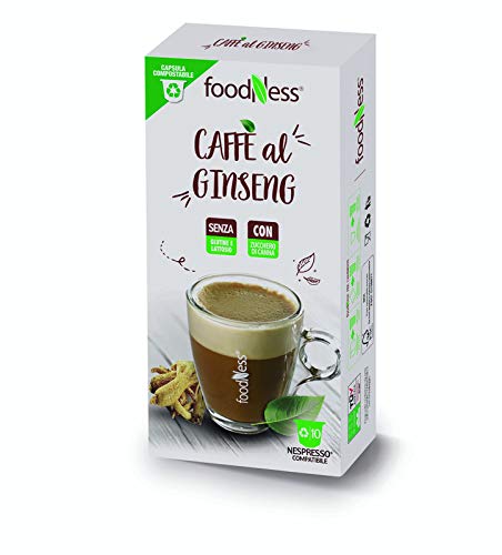 FoodNess - Capsule Caffè al ginseng zucchero di canna compatibile ...