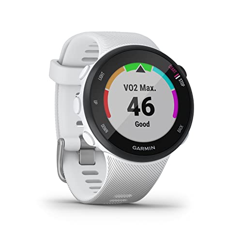 Garmin Forerunner 45s, Orologio Smart GPS per la Corsa e Altri Sport Unisex, Bianco, S (39 mm)