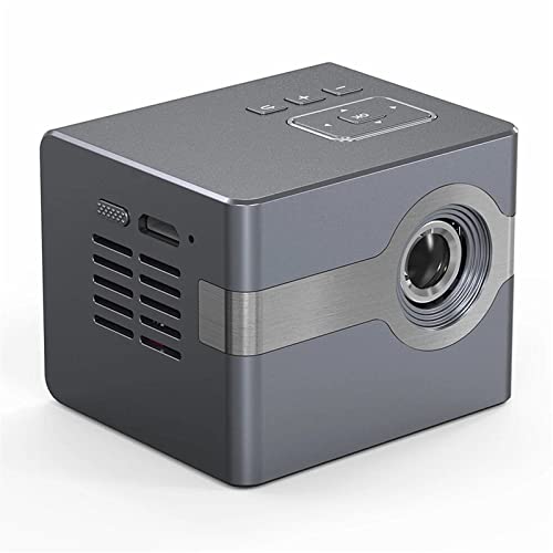 Generic Proiettori Mini LED DLP Proiettore 5 0ansi Lumens 1080p Multimedia di Dimensioni 120 Pollici Supportata (Colore : Black, Size : One Size)