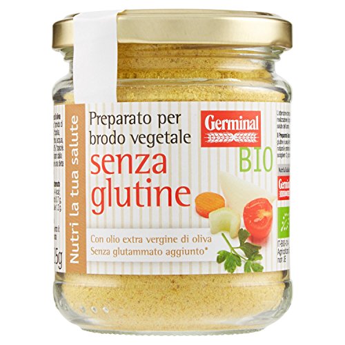 Germinal Bio Preparato per Brodo Vegetale Granulare Senza Glutine - 125 gr