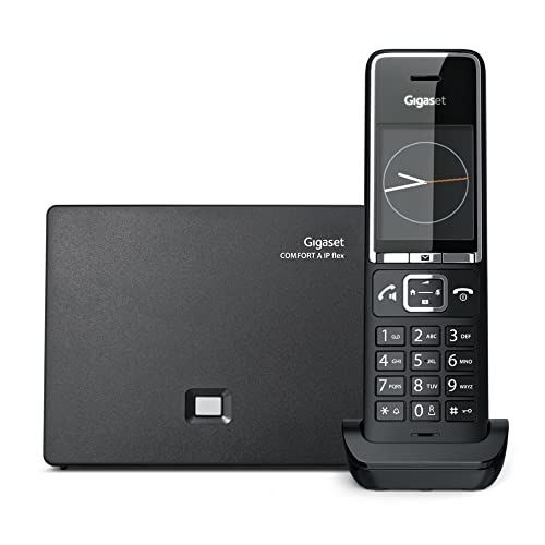 Gigaset COMFORT 550 A IP FLEX, Cordless VoIP e analogico, adatto a tutti gli operatori telefonici. Nero, Italia