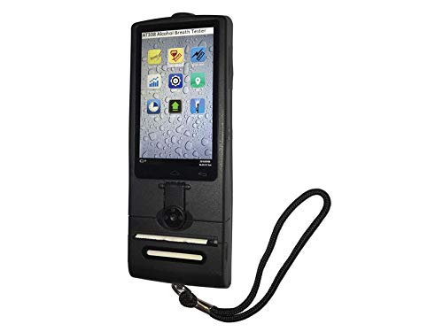 Gima - Etilometro Professionale AP 338, Alcolimetro con Sensore a Cella, Display LCD Touch Screen, con Stampante