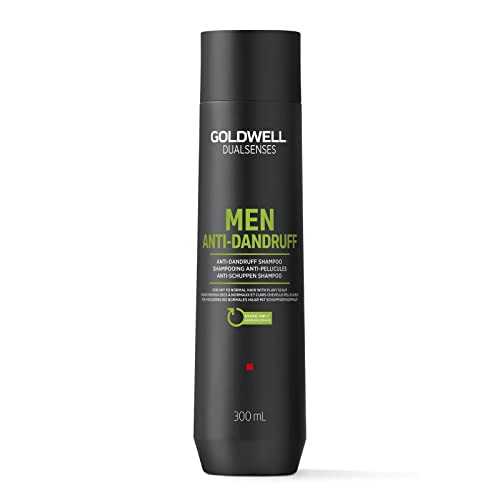 Goldwell Dualsenses Men, Shampoo antiforfora per capelli secchi o normali, 300ml