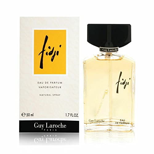 Guy Laroche Fidji Eau de Parfum Spray da donna, 50 ml Profumo. Licenza ufficiale rivenditore autorizzato.