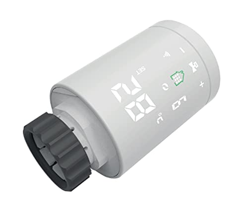 Homcloud Valvola termostatica Wi-Fi digitale Smart per Radiatori, funziona con Zigbee, controllo da APP, Alexa o Google