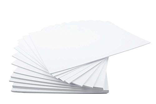 House of card & Paper - Risma di cartoncini A5, 300 g m² – colore: bianco (confezione da 100 fogli)