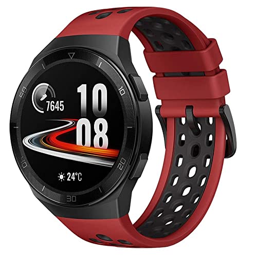 HUAWEI WATCH GT 2e Smartwatch, 1.39  AMOLED HD Touchscreen, GPS e GLONASS, Auto Rileva 6 Sport, Tracking di 15 Sport Diversi, VO2Max, Battito Cardiaco in Tempo Reale, Rosso (Lava Red)