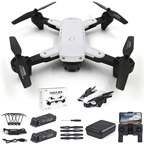 IDEA23 Drone GPS con Telecamera 1080p HD Professionale, Quadricotteri RC Droni FPV WiFi 5GHz, Drone per Principianti e Adulti con Funzione Seguimi   36 Minuti di Volo (2 Batterie)