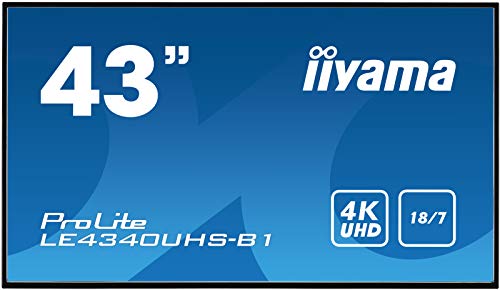 iiyama ProLite LE4340UHS-B1 108 cm, 43 Pollici, Digital Signage Dis...