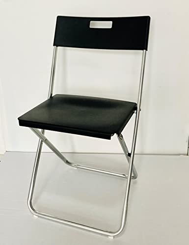 Ikea GUNDE-Sedia Pieghevole, Colore: Nero, Bianco