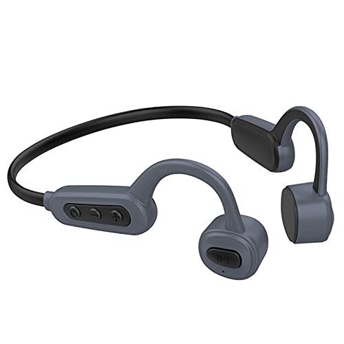 IP68 - Auricolare subacqueo impermeabile per nuoto con conduzione ossea con MP3 e Bluetooth per nuotatori a orecchio aperto elastico (grigio)