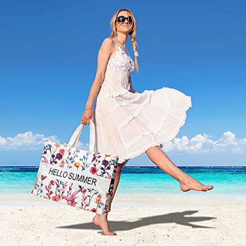 JANSBEN borsa da spiaggia donna XXL borsa a tracolla shopper borsa ...