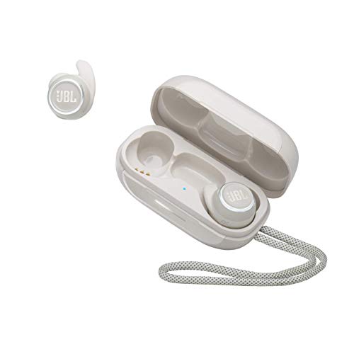 JBL Reflect Mini NC TWS Cuffie In-Ear True Wireless, Auricolari Bluetooth Senza Fili Waterproof IP67 con Cancellazione Attiva del Rumore, fino a 21h di Autonomia, Bianco