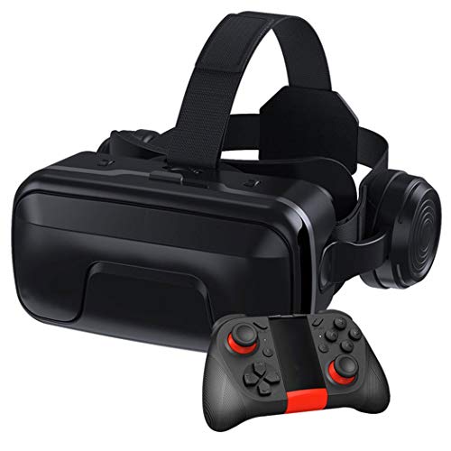 JCSW Realtà Virtuale, VR Occhiali 3D Compatibile con Tutti Gli Smartphone da 4,7 a 6,5 Pollici, Lente Regolabile e Comoda Cinghia per Film e Giochi 3D, Samsung, Huawei,LG,Sony,Xiaomi,iPhone, O004XB