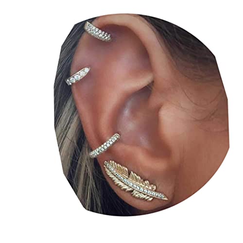 Jovono, Set di orecchini alla moda con diamanti sintetici a forma d...