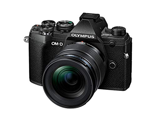 Kit per fotocamera Olympus OM-D E-M5 Mark III con sistema Micro Quattro Terzi, sensore da 20 MP, stabilizzatore dell immagine a 5 assi, video 4K, nero, include obiettivo M.Zuiko PRO da 12-45mm