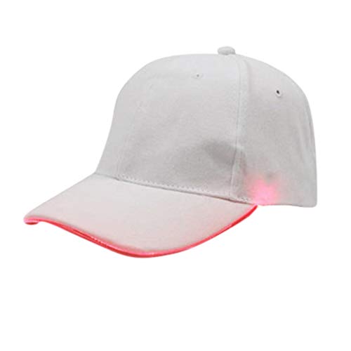 Klein Cap Beige up Sports Glow Cappello illuminato Party Club Hip-Hop LED cappello regolabile da baseball, berretto da baseball per bambini 52, Colore: arancione., Taglia unica