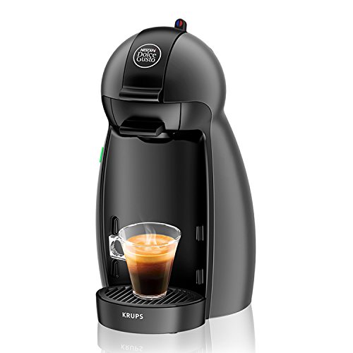 Krups KP100B Nescafé Dolce Gusto Piccolo - Macchina per Caffé Espresso in capsule e Altre Bevande, 1500 W, 15 BAR Nero (Antracite)