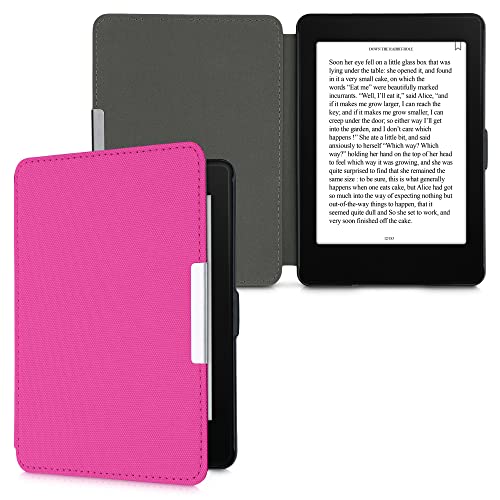 kwmobile Cover Compatibile con Amazon Kindle Paperwhite - Custodia a Libro per eReader - Copertina Protettiva Flip Case - Protezione per e-Book Reader