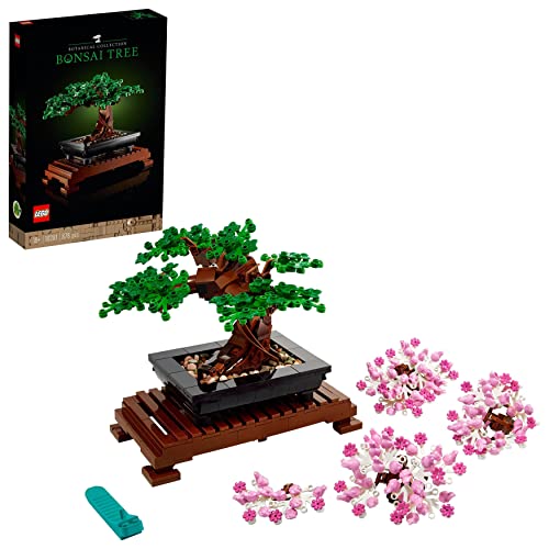 LEGO 10281 Icons Albero Bonsai, Piante Artificiali, Costruzione in Mattoncini, Oggetti e Decorazioni per la Casa, Hobby Creativi per Adulti