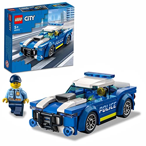 LEGO 60312 City Police Auto della Polizia, Set di Costruzione con Minifigure e Macchina Giocattolo per Bambini di 5+ Anni