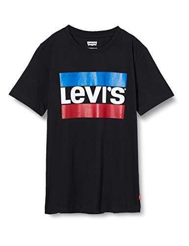 Levi s Kids LVB SPORTSWEAR LOGO TEE T-shirt Bambini e Ragazzi, Black, 12 anni