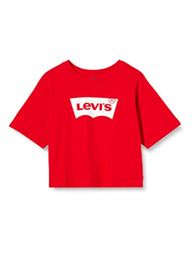 Levi s Kids LVG LIGHT BRIGHT CROPPED TOP T-shirt Bambine e Ragazze, Super Red, 12 anni