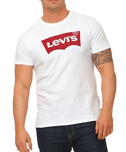 Levi s SETIN Neck HM T-Shirt, Neutri (Graphic White Gr), M Uomo