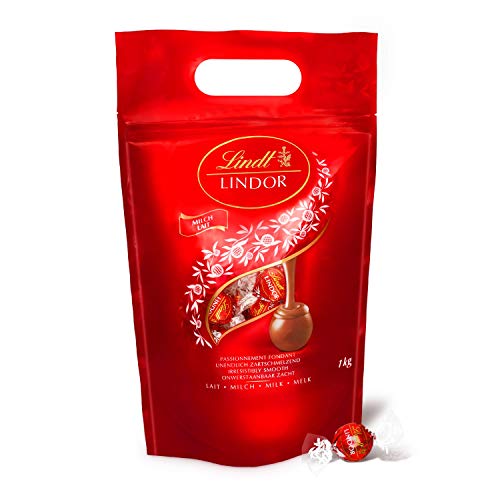 Lindt Borsa per tartufi di cioccolato al latte Lindor - ca. 80 pall...