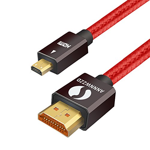 LinkinPerk - Cavo ad alta velocità per televisori HD, con connettore da Micro HDMI a HDMI, con supporto per Ethernet, 3D, 4K e ritorno audio