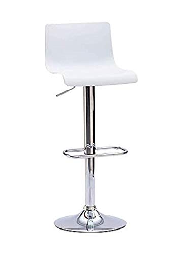 LoryArreda.Com 2 Sgabelli da Bar Cucina girevoli seduta bianca regolabile in altezza 62-82 cm. con schienale e poggiapiedi