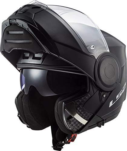 LS2, casco moto modulare Scope nero opaco, S
