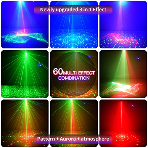 Luci da discoteca per feste, luci a LED RGB attivate dal suono per ...