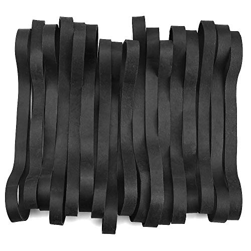 LYTIVAGEN 35 pezzi grandi elastici neri elastici larghi 1,5 mm di spessore elastici in gomma elastici per pattumiere industriali per gatti ufficio casa scuola