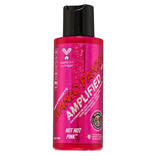 Manic Panic - Hot Hot Pink Amplified Creme Vegan Cruelty Free Pink Semi Permanent Hair Dye 118ml