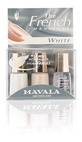 Mavala - Kit Di Smalti Per French Manicure, Bianco Naturale, 3 Flac...