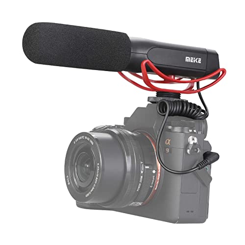 Meike, accessori per fotocamera con microfono per Canon Nikon Sony Fujifilm Olympus Panasonic DSLR Mirrorless Hot Shoe Camera