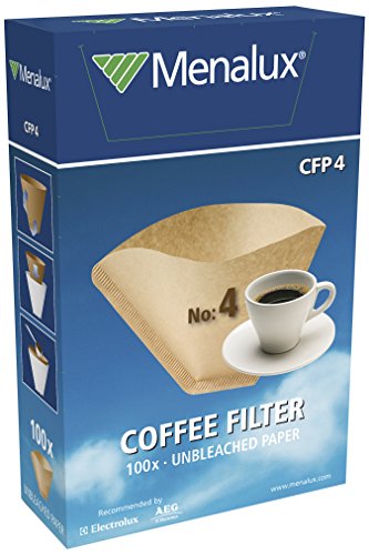 Menalux 900256314 Cfp4 Filtri Caffe in Carta Ecologica, 4 Tazze