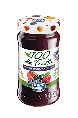 Menz&Gasser Composta di Frutti di Bosco 100Dafrutta, 100% Frutta, 1 Vaso x 240 g