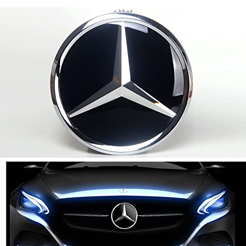 Mercedes Auto Griglia Anteriore Stella Distintivo 4D Specchio Stile...
