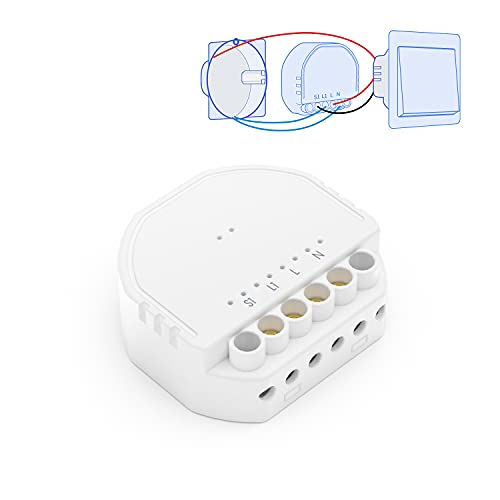 meross Smart Interruttore WiFi Alexa - Interruttore della Luce Intelligente 1 Gang interruttore modulo compatibile con Alexa, Google Home e SmartThings, interruttore a muro con comando vocale