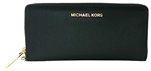 Michael Kors Jet Set Travel Continental Leather Wristlet - Black...
