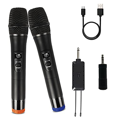 Microfono Wireless, Microfono Karaoke ALLWIN con 192 KHZ 24 Bit, Si...