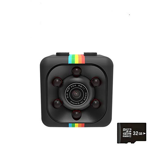 Mini Telecamera,Mini Cam 1080P Spy Hide Camera Sansnail HD Baby Sitter Network Camera Night Vision and 32G Card Motion Detection