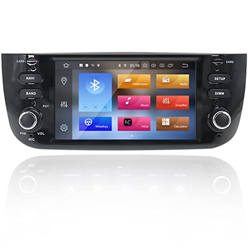 MOOKAKA Android 10 Autoradio 2 din Navigazione GPS per Fiat Linea Punto Evo 2009-2015 Lettore multimediale Auto Stereo sostegno Carplay Bluetooth WiFi DSP RDS 6.2 pollici Head Unit (PX5, 4+64GB)